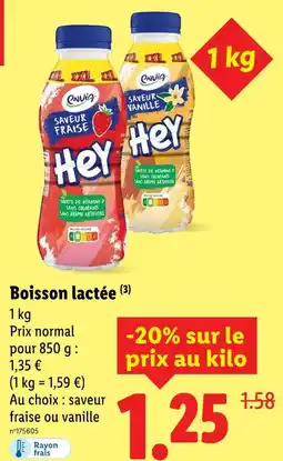 Lidl Envia boisson lactée offre