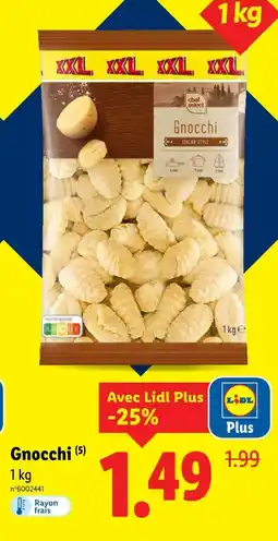 Lidl Chef select gnocchi offre