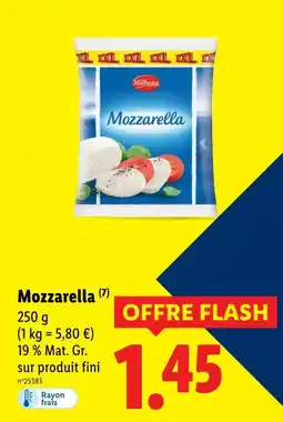 Lidl Milbona mozzarella offre