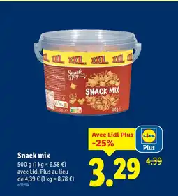 Lidl Snack day snack mix offre