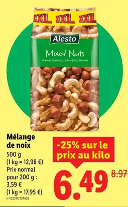 Lidl Alesto mixed nuts offre