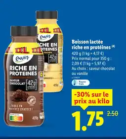 Lidl Envia boisson lactée riche en protéines offre