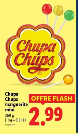 Lidl Chupachups marguerite mini offre