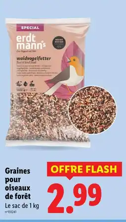 Lidl Erdtmann's graines pour oiseaux de forêt offre