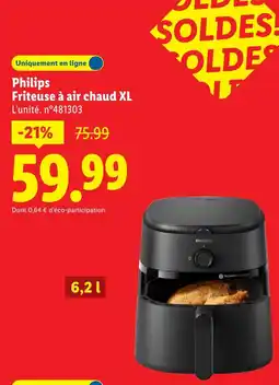 Lidl Philips friteuse à air chaud xl offre