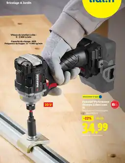 Lidl Parkside performance visseuse à chocs sans fil offre