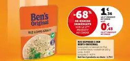 U Express Ben's original riz express 2 mn offre
