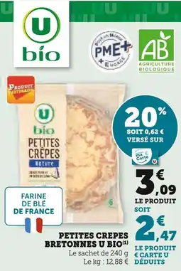 U Express U bio petites crêpes bretonnes offre