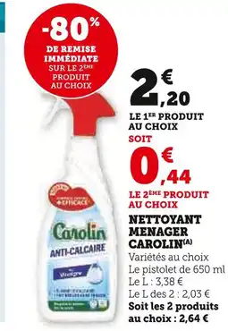 U Express Carolin nettoyant ménager (a) offre