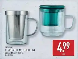 ALDI Verre à thé avec filtre offre