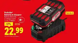 Lidl Parkside - batterie et chargeur offre