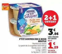 Hyper U Nestlé - p'tit souper des 6 mois offre