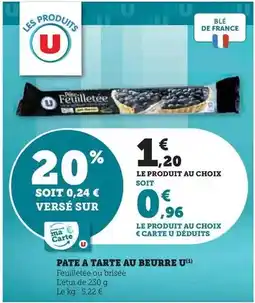 Hyper U U - pate a tarte au beurre offre