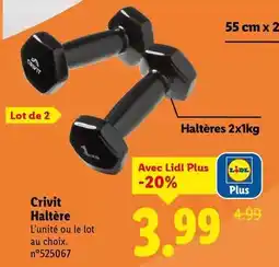 Lidl Crivit - haltère offre