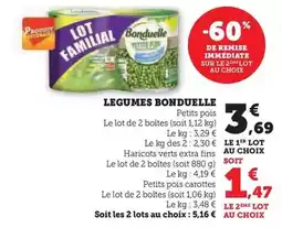Hyper U Bonduelle - legume offre