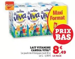 Hyper U Candia - lait vitamine viva offre
