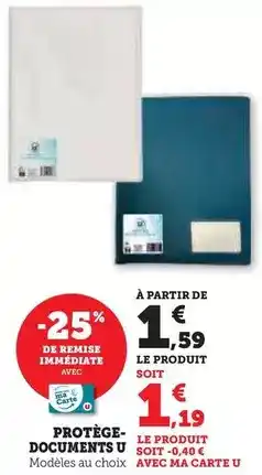 Hyper U U - protege-documents offre