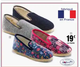 Cora x Carrefour Charentaise Femme Ou Homme offre