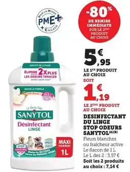Bi1 Sanytol - desinfectant du linge stop odeurs offre