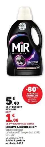 Bi1 Mir - lessive liquide offre