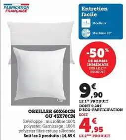 Bi1 Facile - oreiller 60x60cm offre