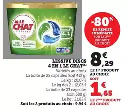 Bi1 La queue du chat - lessive discs 4 en 1 offre
