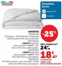 Bi1 Facile - couette offre