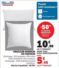 Bi1 Oreiller offre
