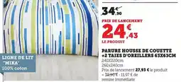 Bi1 Parure housse de couette +2 taies d'oreillers 63x63cm offre
