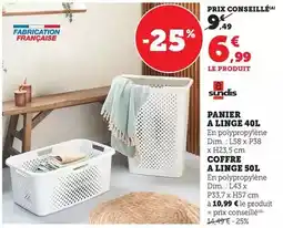 Bi1 Sundis - panier a linge 40l offre
