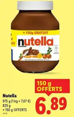 Lidl Ferrero - nutella offre