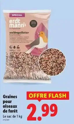 Lidl Flash - graines pour oiseaux de forêt offre