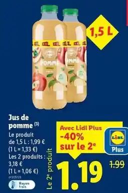 Lidl Solevita - jus de pomme offre