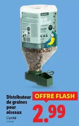 Lidl Erdt mann's - distributeur de graines pour oiseaux offre