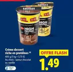 Lidl Milbona - crème dessert riche en protéines offre