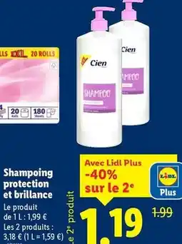 Lidl Cien - shampoing rotection brillance offre