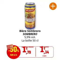 Coccinelle Supermarché Bière sombrero offre