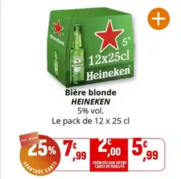 Coccinelle Supermarché Bière blonde heineken offre