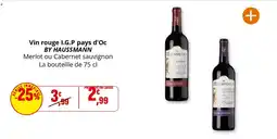 Coccinelle Supermarché Vin rouge i.g.p pays d'oc by haussmann offre