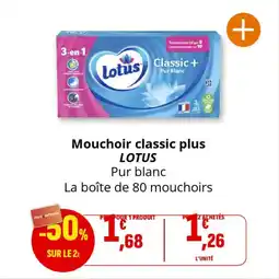 Coccinelle Supermarché Mouchoir classic plus lotus offre