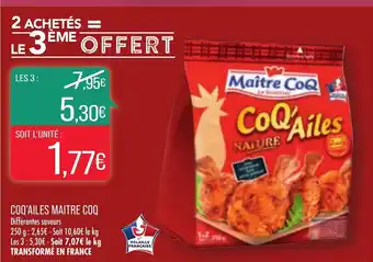 Match Coq'Ailes Maitre Coq offre