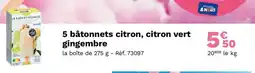Picard 5 bâtonnets citron citron vert gingembre offre