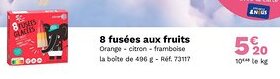 Picard 8 fusées aux fruits offre