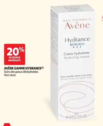 Avène gamme hydrance