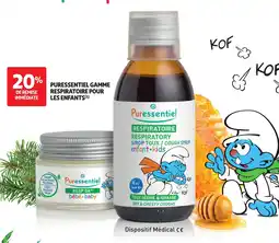 Auchan Puressentiel gamme respiratoire pour les enfants offre