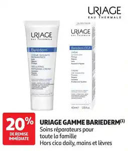 Auchan Uriage gamme bariederm offre