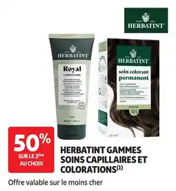 Auchan Herbatint gammes soins capillaires et colorations offre