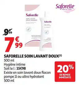 Auchan Saforelle soin lavant doux offre