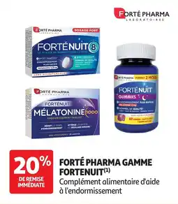 Auchan Forte pharma gamme fortenuit offre