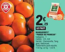 E.Leclerc Express Mandarines panier du primeur offre